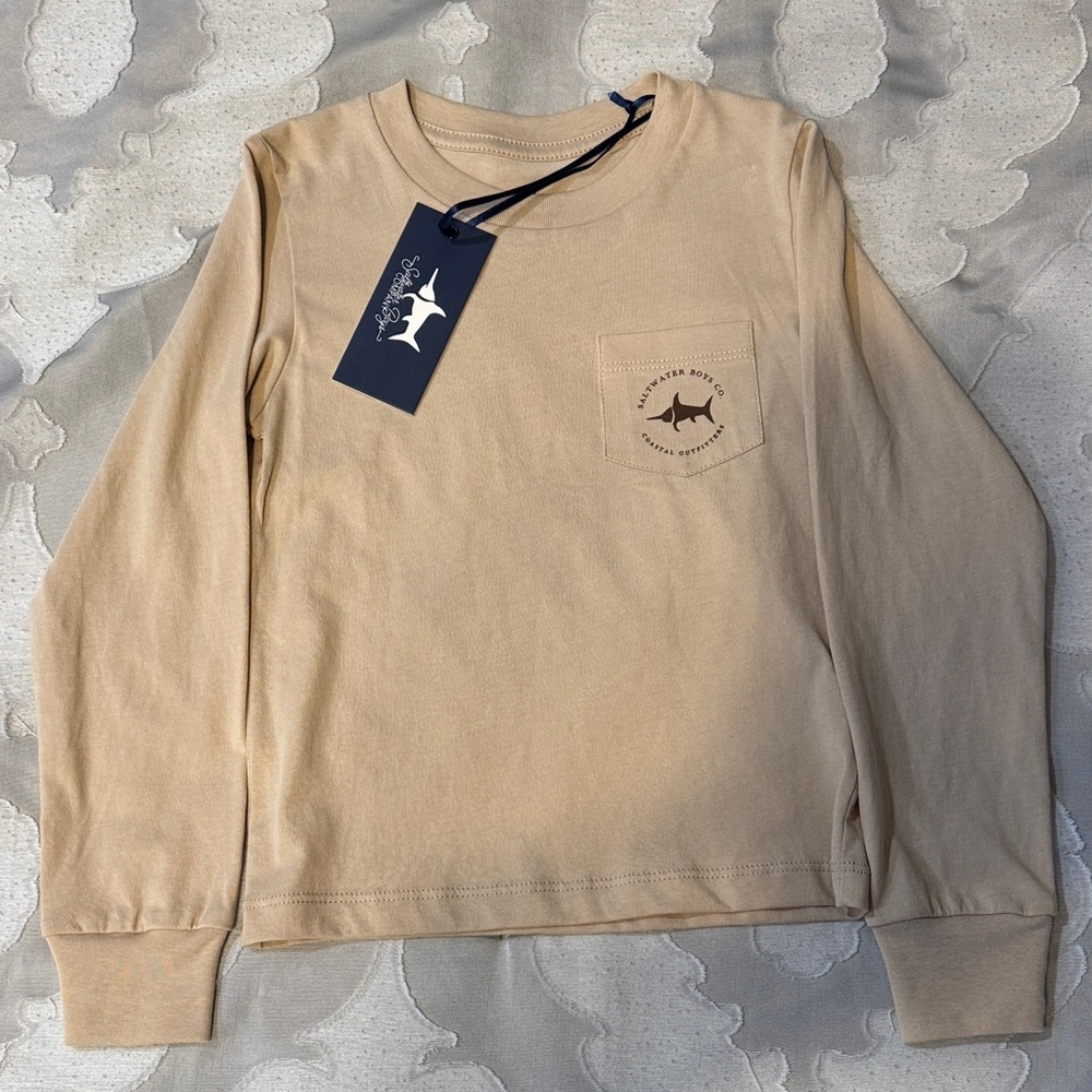 NWT Saltwater Boys Co Toddler Boy Long Sleeve Graphic Tee - 2T